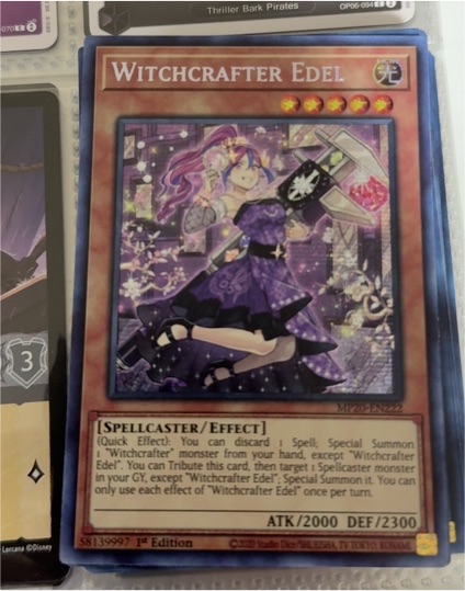 2020 Yu-Gi-Oh! MP20-EN222 Witchcrafter Edel — front