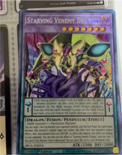 2020 Yu-Gi-Oh! Brothers of Legend #BROL-EN034 Starving Venemy Dragon — front