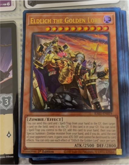 2020 Yu-Gi-Oh! RA01-EN019 Eldlich the Golden Lord — front