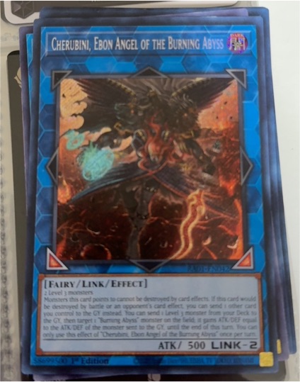 2023 Yu-Gi-Oh! RA01-EN042 Cherubini, Ebon Angel of the Burning Abyss — front