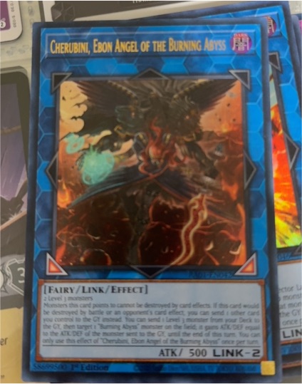 Yu-Gi-Oh! 2020 RA01-EN042 Cherubini, Ebon Angel of the Burning Abyss — front