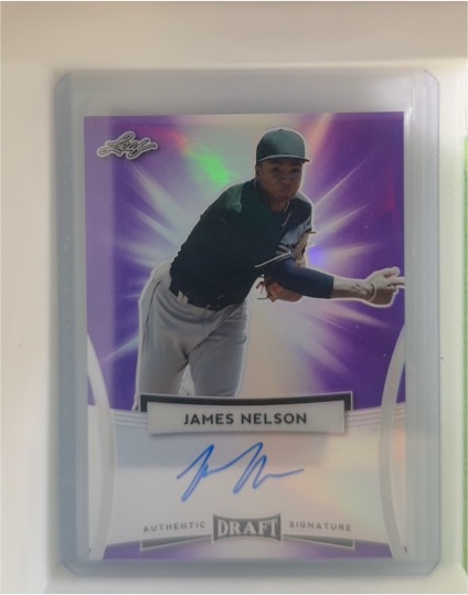 2017 Leaf Metal Draft #BAJN1 James Nelson — front