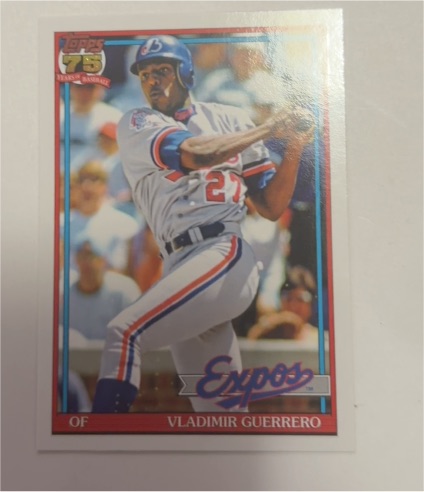 2026 Topps Series 1 1991 Throwback #T91-93 Vladimir Guerrero — front