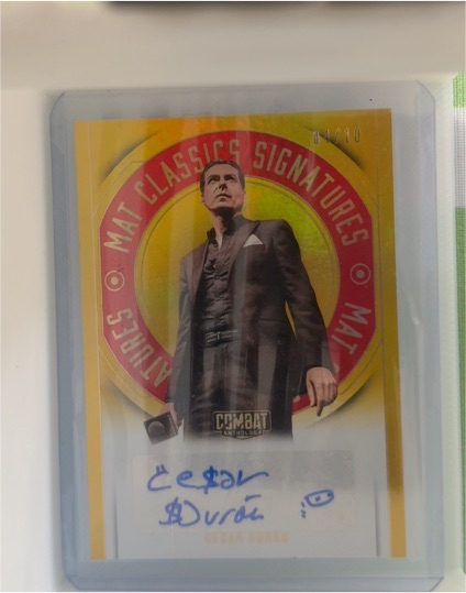 2025 Panini Combat Anthology Mat Classics Signatures #MC-CDR Cesar Duran — front