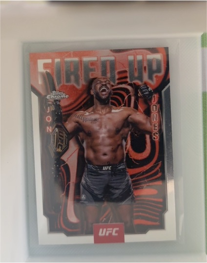 2025 Topps Chrome UFC #FUP-17 Jon Jones Fired Up — front