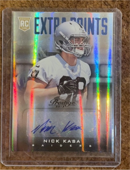 2013 Panini Prestige #273 Nick Kasa Extra Points Rookie Auto — front