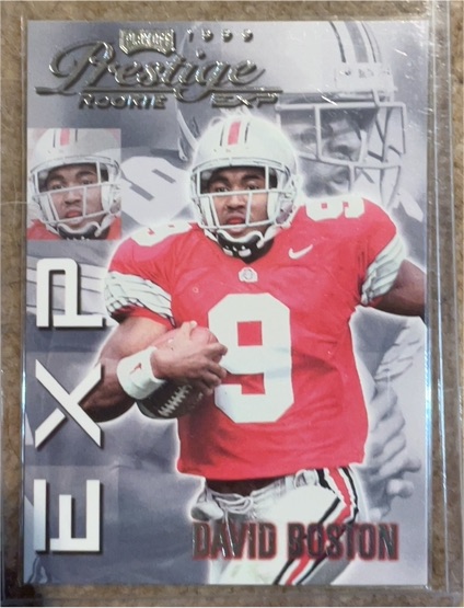 1999 Playoff Prestige EXP #EX33 David Boston Rookie — front