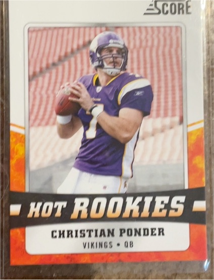 2011 Score Hot Rookies #7 Christian Ponder — front