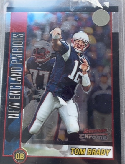 2002 Bowman Chrome #99 Tom Brady — front