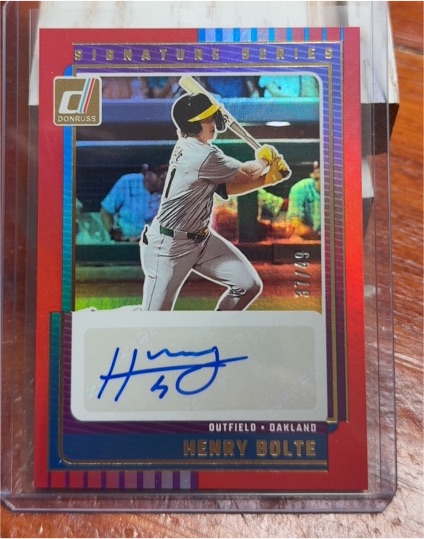 2025 Donruss Signature Series #SG-HBT Henry Bolte — front