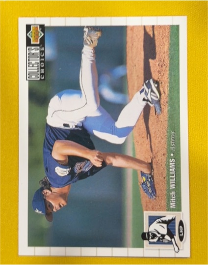 1994 Upper Deck Collector's Choice #599 Mitch Williams — front