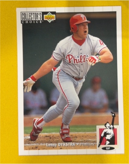 1994 Collector's Choice #369 Lenny Dykstra — front