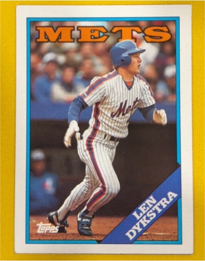 1988 Topps #655 Lenny Dykstra — front