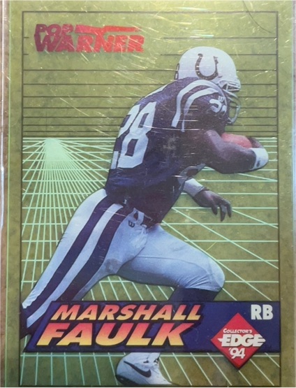 1994 Collector's Edge Pop Warner Boss Rookies #6 Marshall Faulk — front