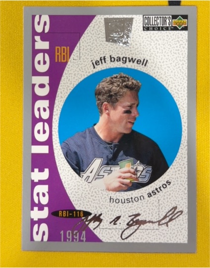 1994 Upper Deck Collector's Choice Stat Leaders #138 Jeff Bagwell — front