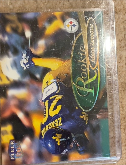 1999 Fleer Ultra #297R Amos Zereoue Rookie Pittsburgh Steelers — front