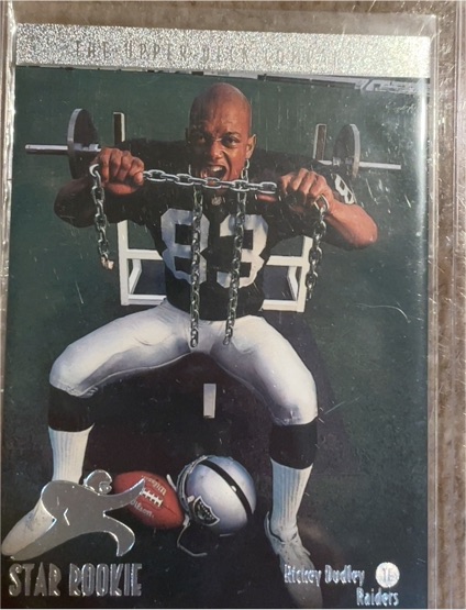 1996 Upper Deck #9 Rickey Dudley Oakland Raiders — front