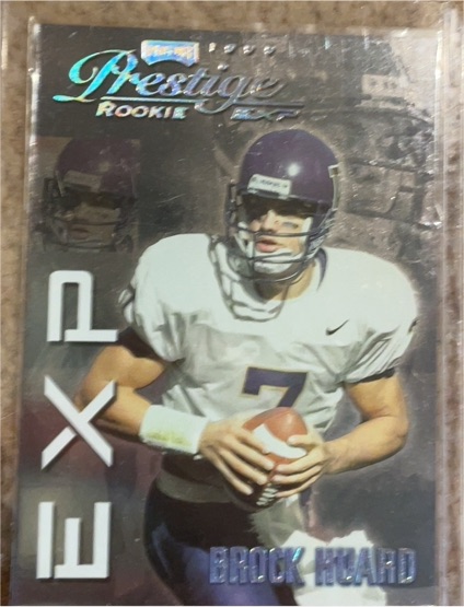 1999 Playoff Prestige EXP #EX21 Brock Huard Rookie — front