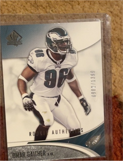 2006 SP Authentic #159 Omar Gaither Rookie Authentics — front