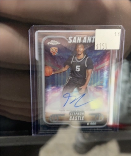 2024-25 Topps Chrome Certified Rookie Autograph Stephon Castle — front