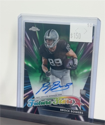 2024 Topps Chrome #FS-12 Brock Bowers Future Stars Rookie — front