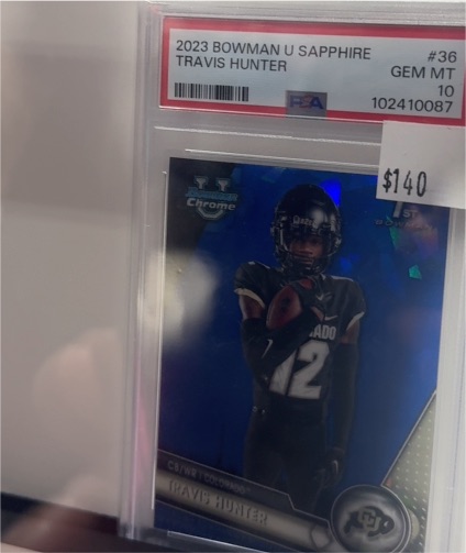 2023 Bowman U Sapphire #36 Travis Hunter — front