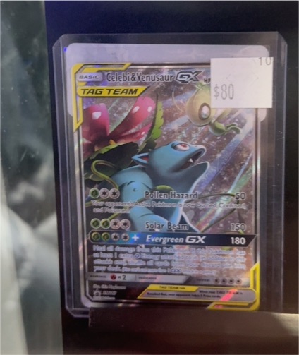 Pokémon TCG Celebi & Venusaur GX SM167 Tag Team — front