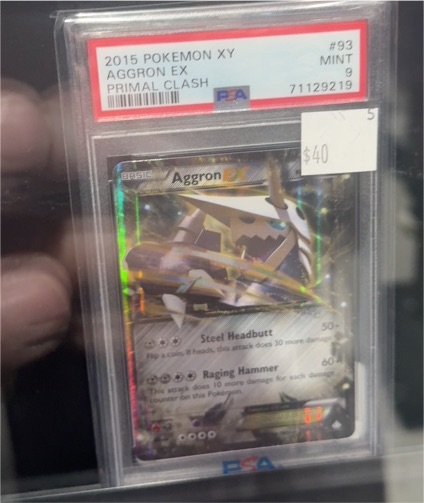 2015 Pokemon XY Primal Clash #93 Aggron EX — front