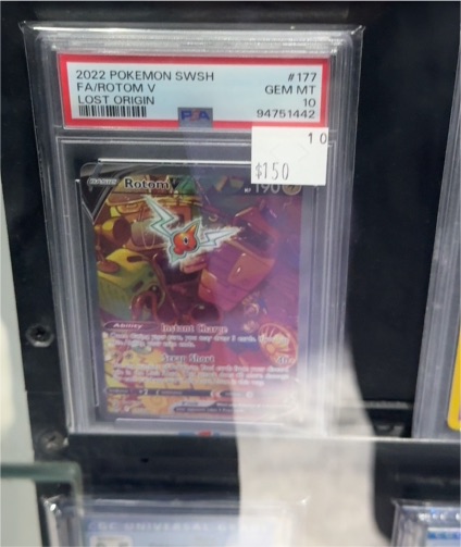 2022 Pokemon SWSH #177 FA/Rotom V Lost Origin — front
