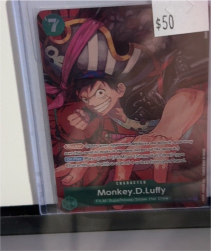 One Piece TCG OP02-041 Monkey.D.Luffy Paramount War Alternate Art — front