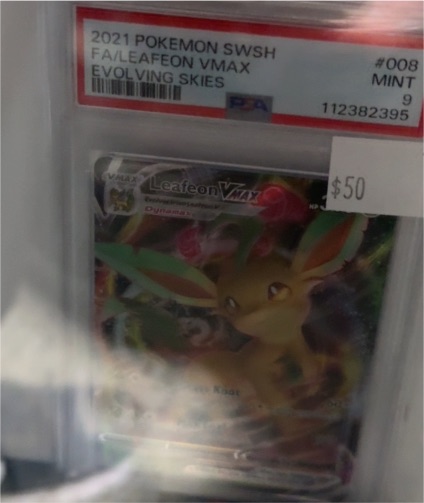 2021 Pokémon SWSH #008 Leafeon VMAX — front