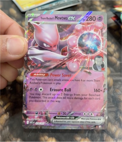 2025 Pokémon Team Rocket's Mewtwo EX #79 — front