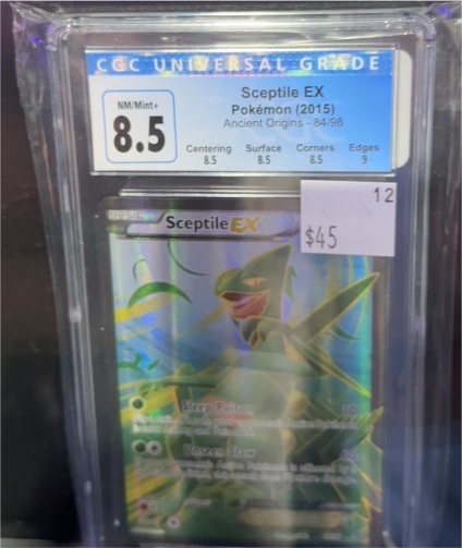 2015 Pokemon Ancient Origins #84 Sceptile EX — front