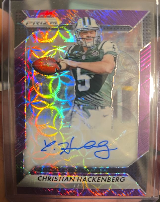 2016 Panini Prizm #RA-CHB Christian Hackenberg Rookie Autograph — front