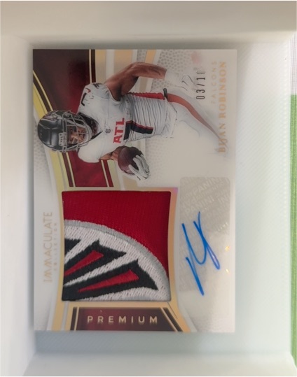2020 Panini Immaculate Premium #3 Calvin Ridley — front