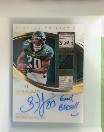 2025 Panini Immaculate Players Collection #13 Brian Dawkins — front