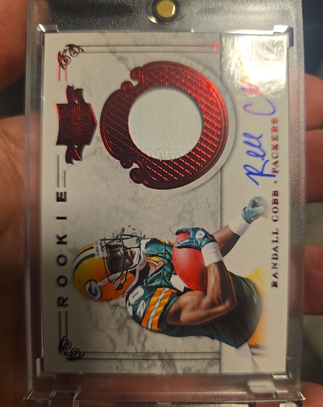 2011 Panini Plates & Patches #221 Randall Cobb Rookie Auto — front