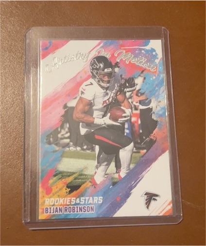 2025 Panini Rookies & Stars #1 Bijan Robinson Artistry in Motion Atlanta Falcons — front