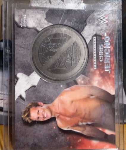 2016 Topps WWE Perspectives Medallion Card # Chris Jericho — front