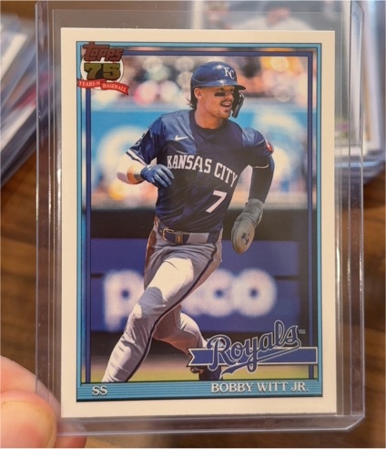 2026 Topps Series 1 #T91-3 Bobby Witt Jr. — front