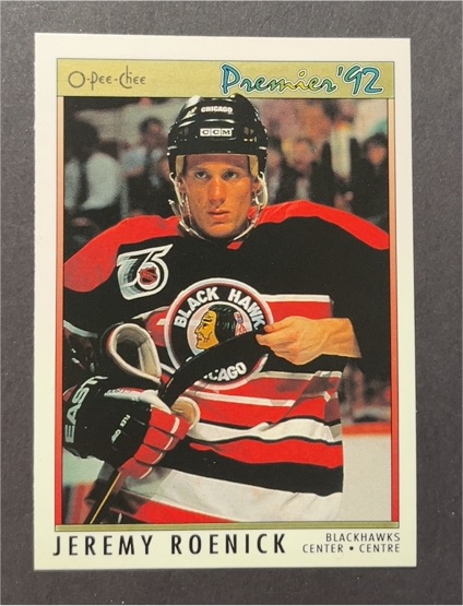 1991-92 O-Pee-Chee Premier #52 Jeremy Roenick — front