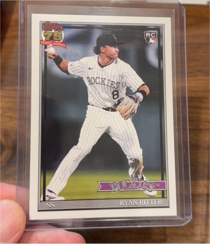 2026 Topps Series 1 1991 Throwback #T91-26 Ryan Ritter — front