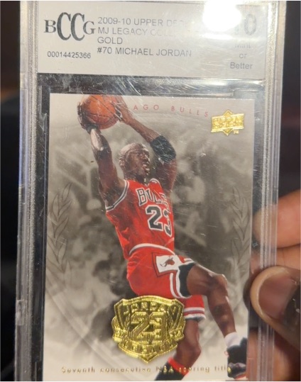 2009-10 Upper Deck MJ Legacy Collection Gold #70 Michael Jordan — front