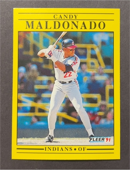 1991 Fleer #373 Candy Maldonado — front