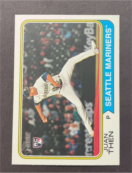 2023 Topps Heritage #610 Juan Then — front