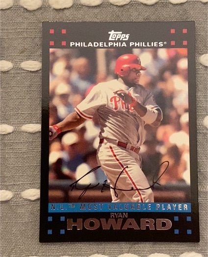 2007 Topps #322 Ryan Howard Philadelphia Phillies — front