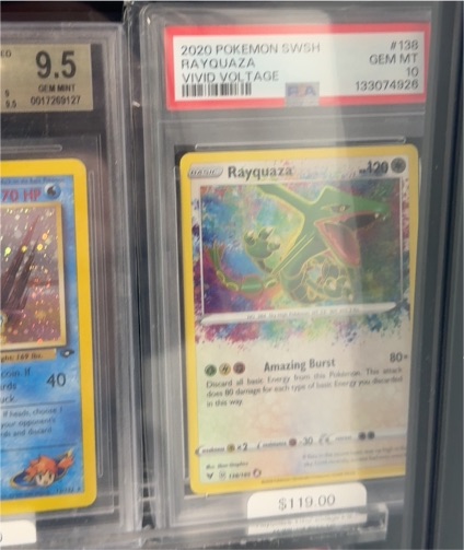 2020 Pokémon SWSH Vivid Voltage #138 Rayquaza — front