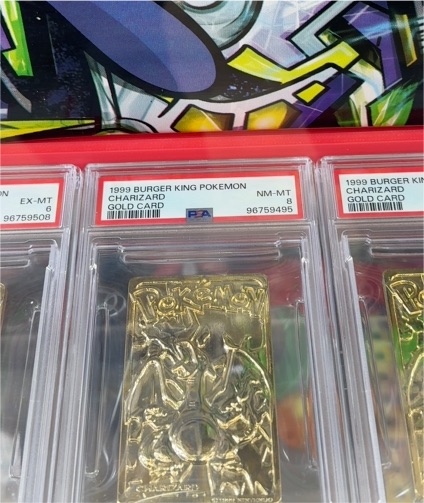 1999 Burger King Pokemon #6 Charizard Gold Card — front