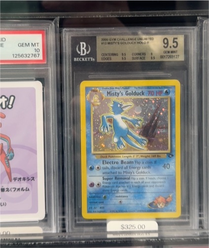 2000 Pokemon Gym Challenge #12 Misty's Golduck Holo — front