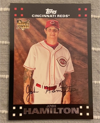 2007 Topps #625 Josh Hamilton Rookie Card — front